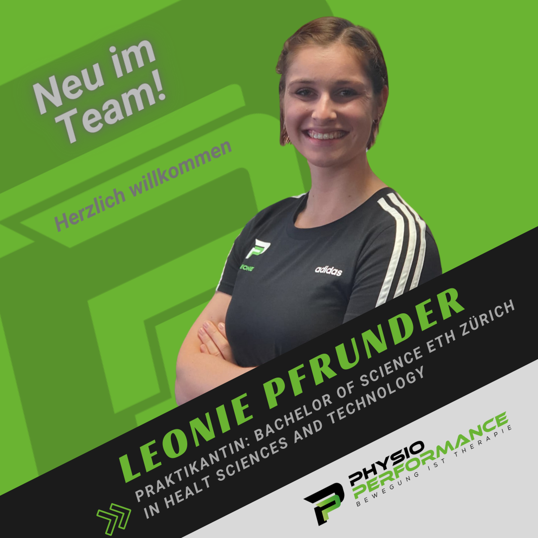 Leonie Pfrunder, neu im Team der Physio Performance Hochdorf!